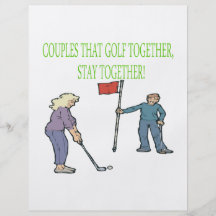 Couples That Golf Together Stay Together Custom Flyer