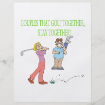 Couples That Golf Together Stay Together Full Colour Flyer