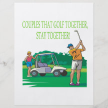 Couples That Golf Together Stay Together Flyers