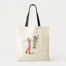 Couples That Golf Together Stay Together Tote Bags
