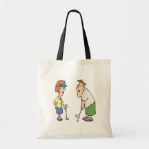 Couples That Golf Together Stay Together Tote Bags