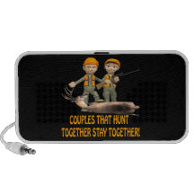Couples That Hunt Together Stay Together Portable Speaker