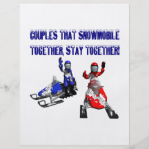 Couples That Snowmobile Together Full Color Flyer