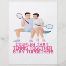 Couples That Tennis Together Custom Flyer