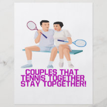 Couples That Tennis Together Full Color Flyer