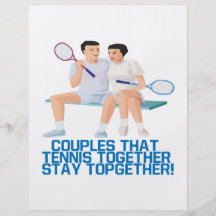 Couples That Tennis Together Full Color Flyer