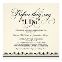 Couple's Wedding Shower Invitation | Wedding Vows