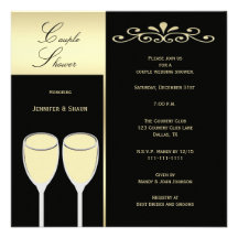 Couples Wedding Shower Invitations