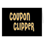 Coupon Clipper Greeting Card