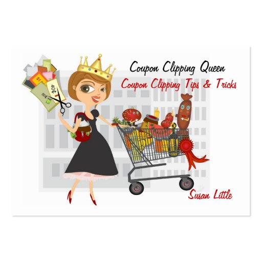 Coupon Clipping Advisor Business Card