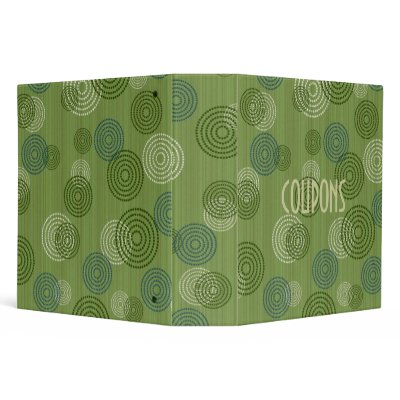 Coupon Clippings in Retro Vinyl Binder by CRDesigns