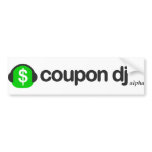 coupon dj bumper sticker