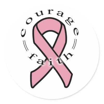 Courage and Faith Round Stickers by shaune23