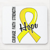 Courage Faith Hope 5 Endometriosis Mousepads
