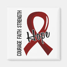 Courage Faith Hope 5 Multiple Myeloma Magnets