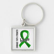 Courage Faith Hope 5 Organ Donation Key Chains
