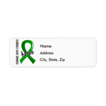 Courage Faith Hope 5 Organ Donation Return Address Label