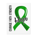 Courage Faith Hope 5 Organ Donation Post Card