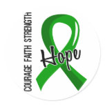 Courage Faith Hope 5 Organ Donation Sticker