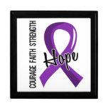 Courage Faith Hope 5 Pancreatic Cancer Keepsake Boxes