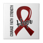 Courage Faith Hope 5 Sickle Cell Disease Ceramic Tile
