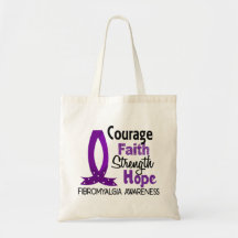 Courage Faith Strength Hope Fibromyalgia Bag