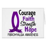 Courage Faith Strength Hope Fibromyalgia Cards