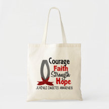Courage Faith Strength Hope Juvenile Diabetes Bag