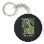COURAGE Key Chain - Lion (Motivational)
