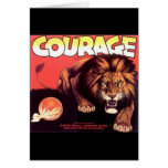 courage lion label cards