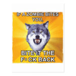 Courage Wolf Vs Zombies Post Cards