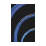 Courbes bleues impressions sur toile
