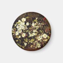 Courbet Branch of Apple Blossoms Magnet