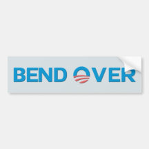 Courbure au-dessus d'anti Obama Bumpersticker Autocollant Pour Voiture