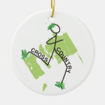 Coureur d'herbe de pays croisé décorations pour sapins de noël