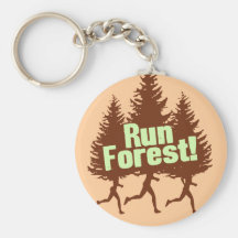 Courez la forêt porte-clefs