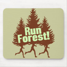 Courez la forêt tapis de souris