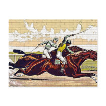 Courier and Ives Great Race Postcard