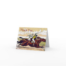 Courier and Ives Great Race Thank You Note Card