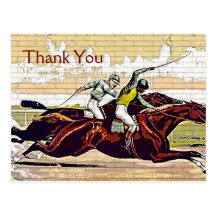 Courier and Ives Great Race Thank You Postcard