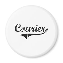 Courier Professional Job Fridge Magnets