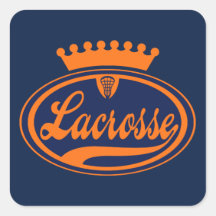 Couronne de lacrosse autocollants carrés