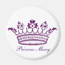 Couronne de pourpre royal magnets