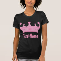 Couronne nommée faite sur commande t-shirt