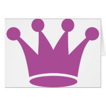 couronne rose de princesse cartes de vœux