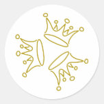 couronne-trois-or autocollant