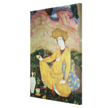 Courtier from the Court of Shah Abbas I Gallery Wrapped Canvas