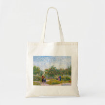 Courting Couples in the Voyer d'Argenson Park Gogh Tote Bags