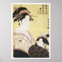Courtisane Somenosuke, Choki, 1795 Posters