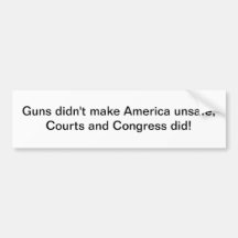 courts and congress - bumper sitcker bumper sticker